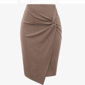 Elegant Brownish / Rose Pencil Skirt, 3X